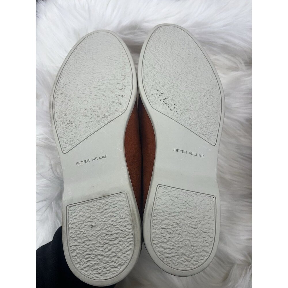 NEW Peter Millar CROWN CRAFT EXCURSIONIST VENETIAN SUEDE LOAFER Vtg Cayenne 9.5 - Picture 7 of 9